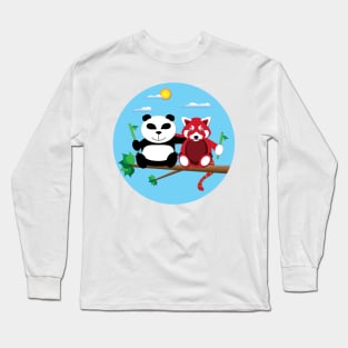 Panda & Red Panda Long Sleeve T-Shirt